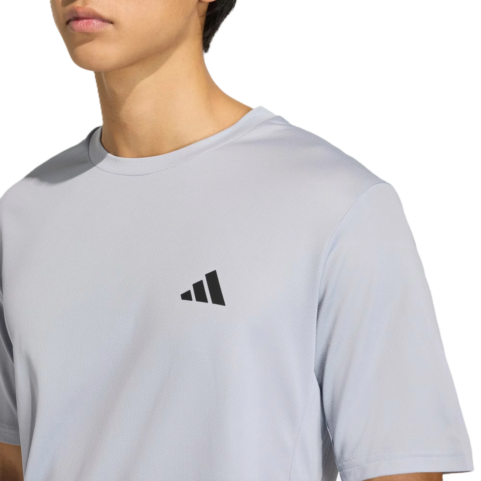 Adidas We Bas T Ss Fitness T-Shirt For Men, Grey - Image 5