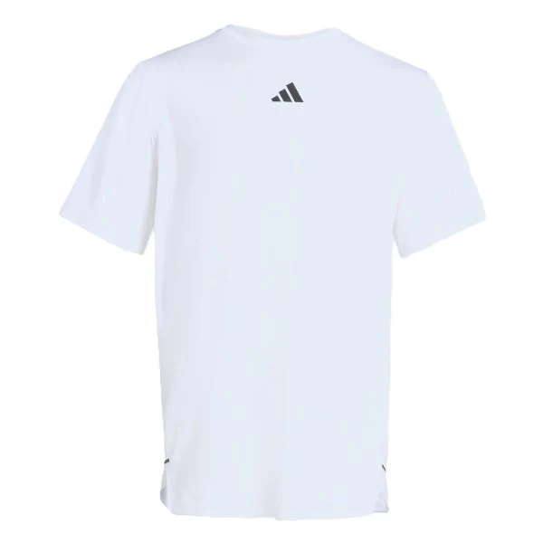 Adidas D4T Primelift T Ss Fitness T-Shirt For Men, White - Image 3