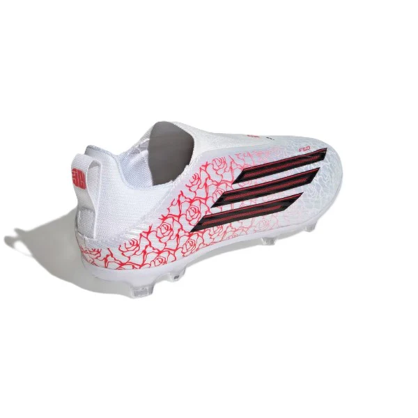 Adidas F50 League Ll Fg/Mg J Lamine Yamal Shoes For Boys, White - Image 3