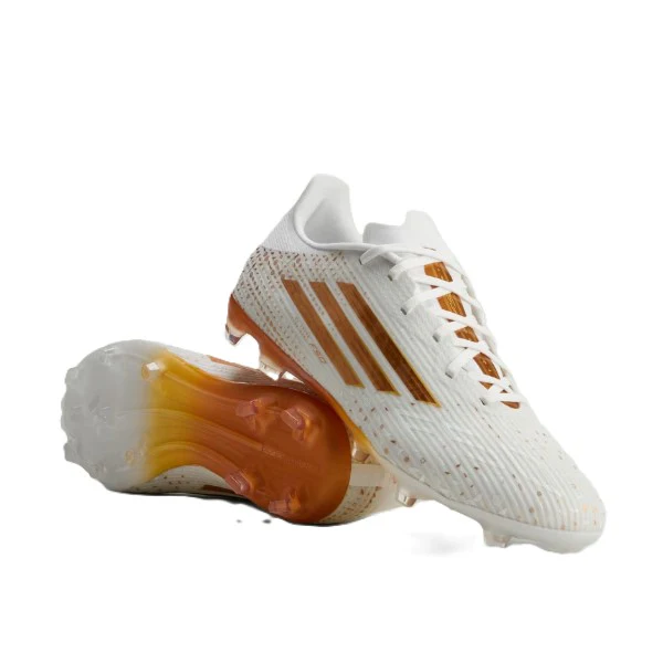 Adidas F50 League Fg/Mg Salah Fg Shoes For Men, White&Gold - Image 2