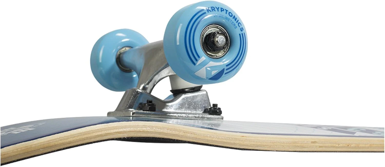 Kryptonics Pop Series-Sky Blue Rays Skateboard - Image 2