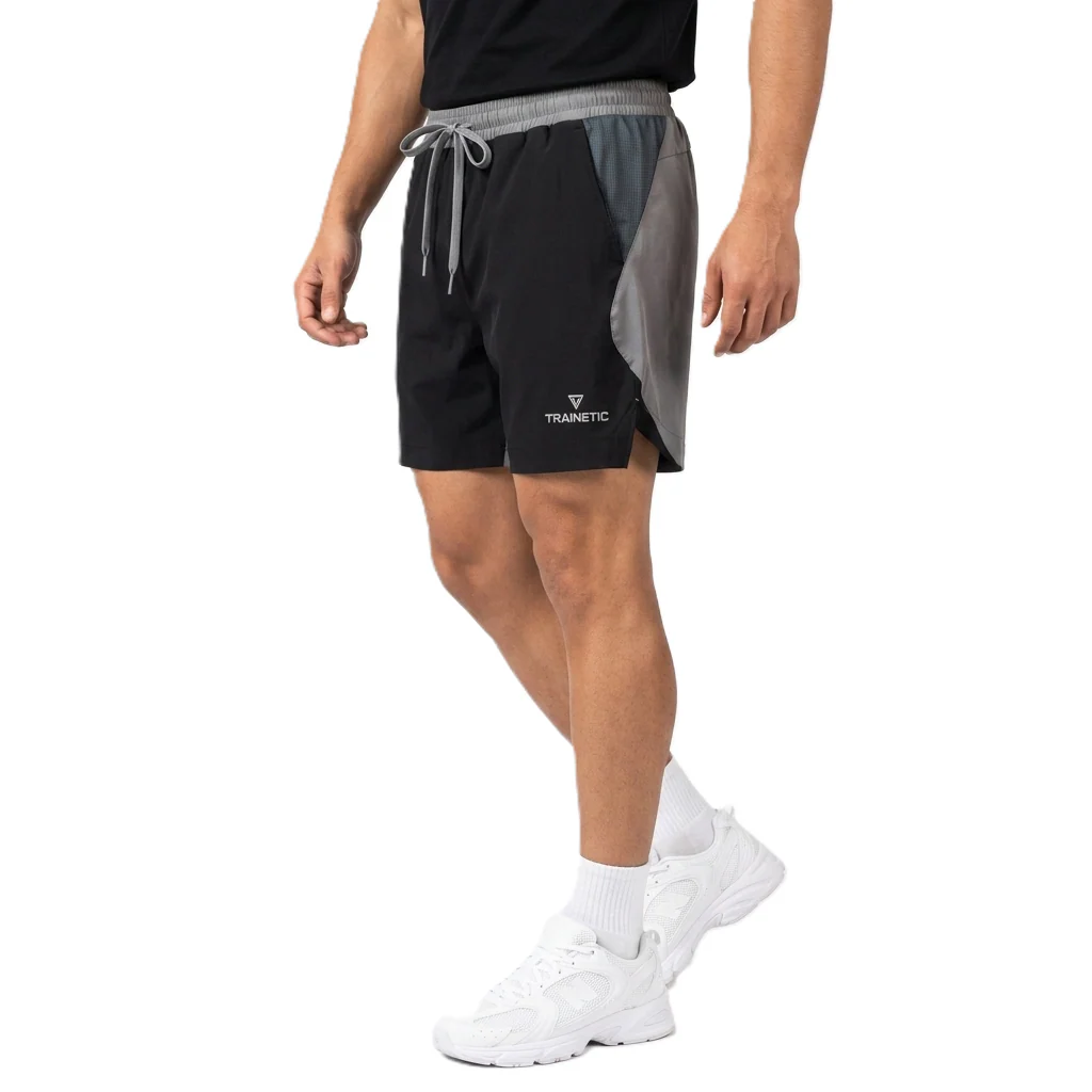 Trainetic Fitness Short For Men, Black&Grey - Image 2