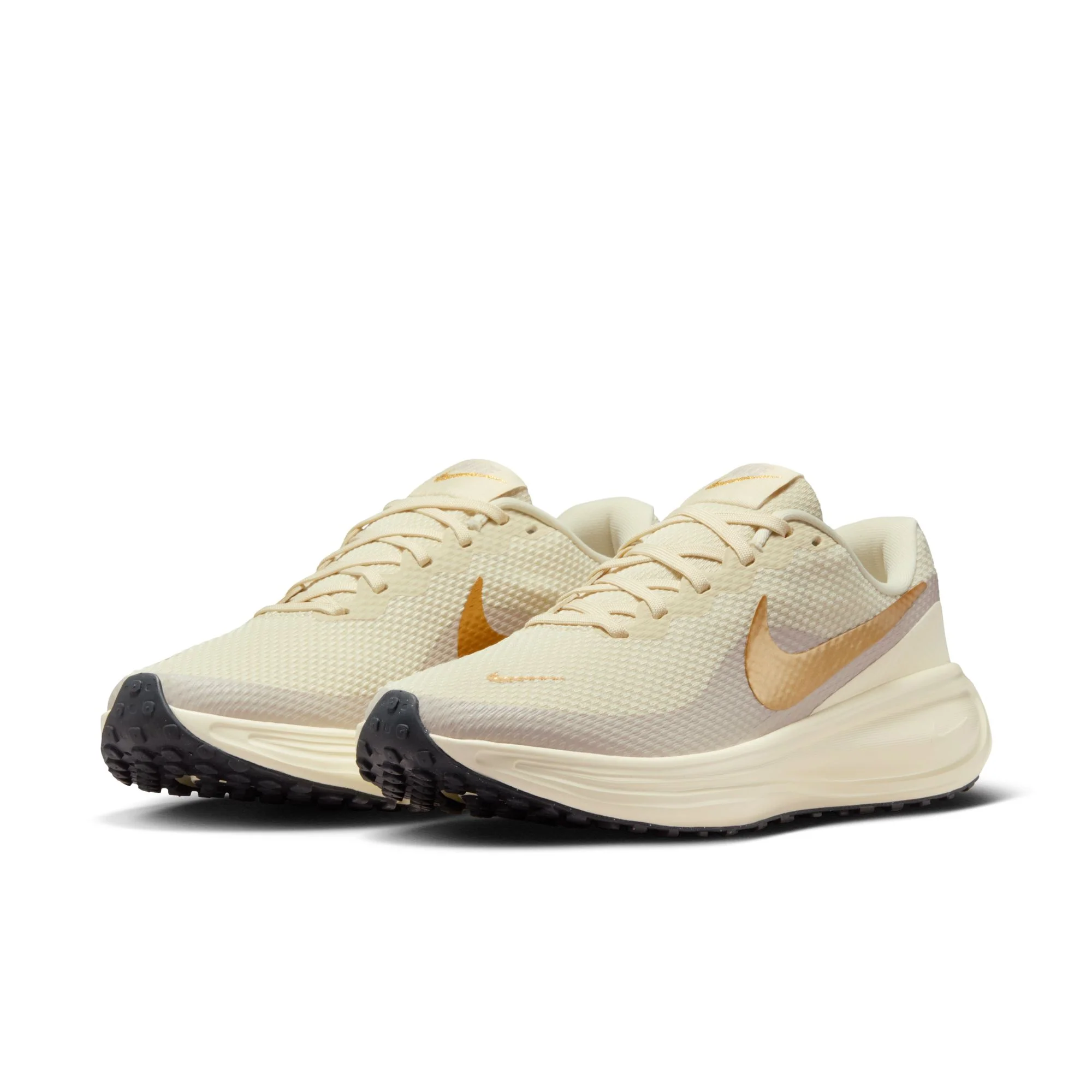 Nike Revolution 8 Running Shoes For Women, Beige&Grey&Gold - Image 4
