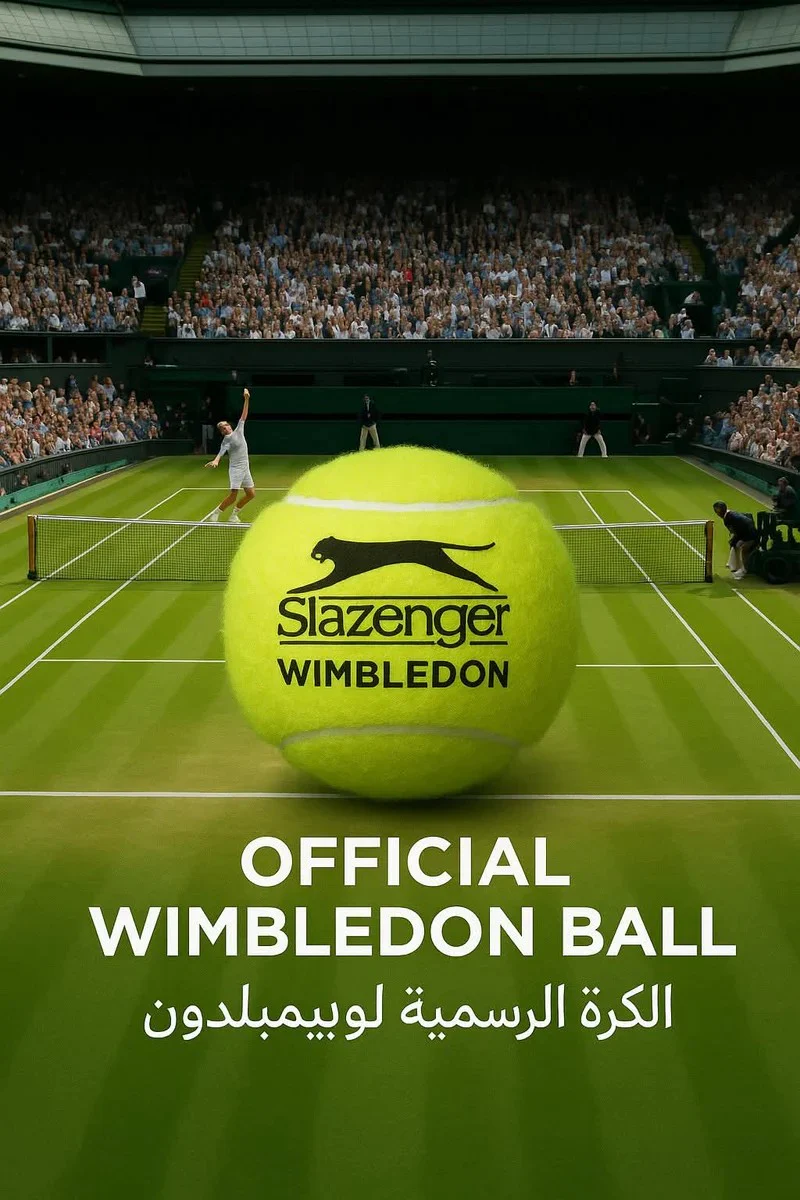 Slazenger Wimbledon 3 St. Tennis Ball - Image 2