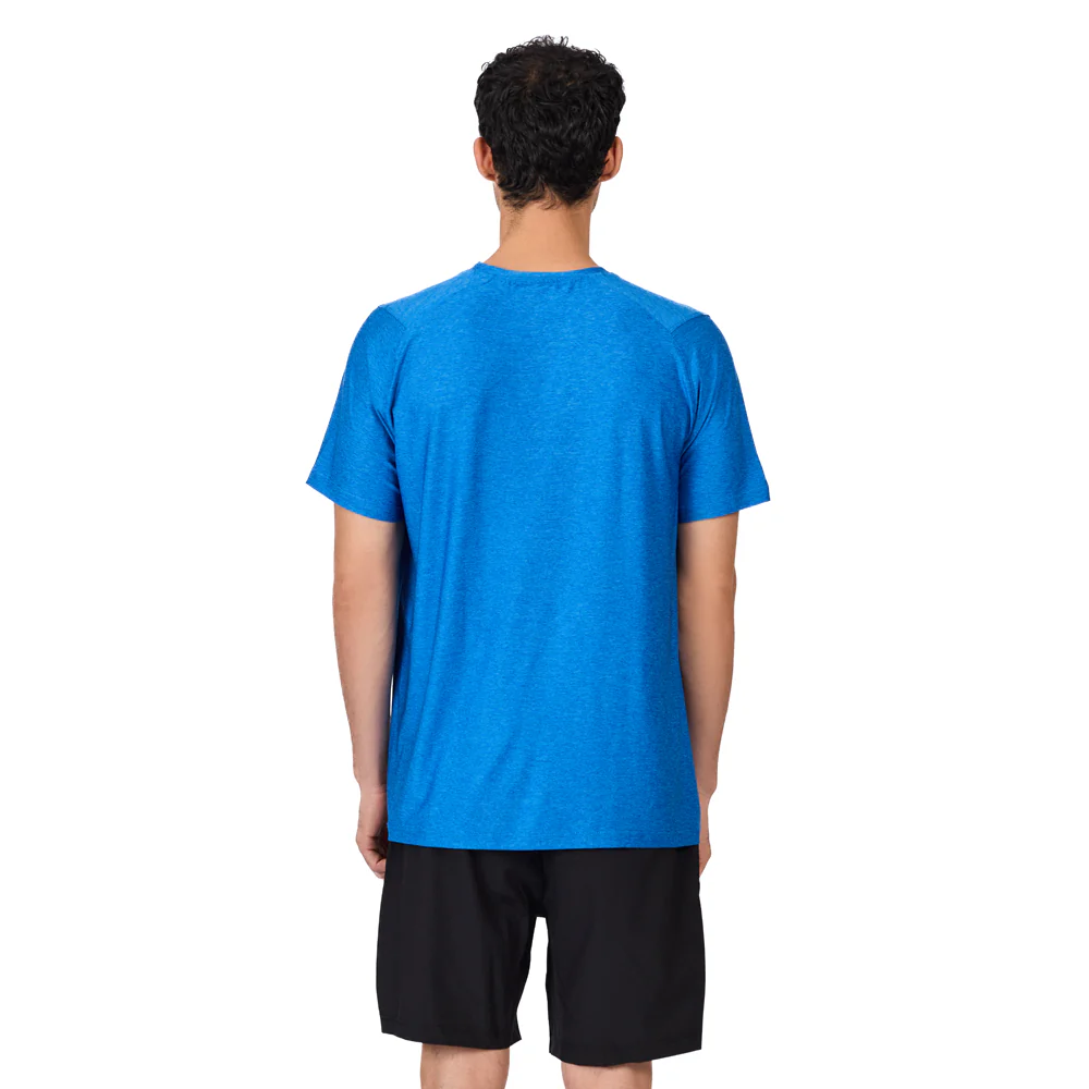 Trainetic Short Sleeve Fitness T-Shirt For Men, Light Blue - Image 3