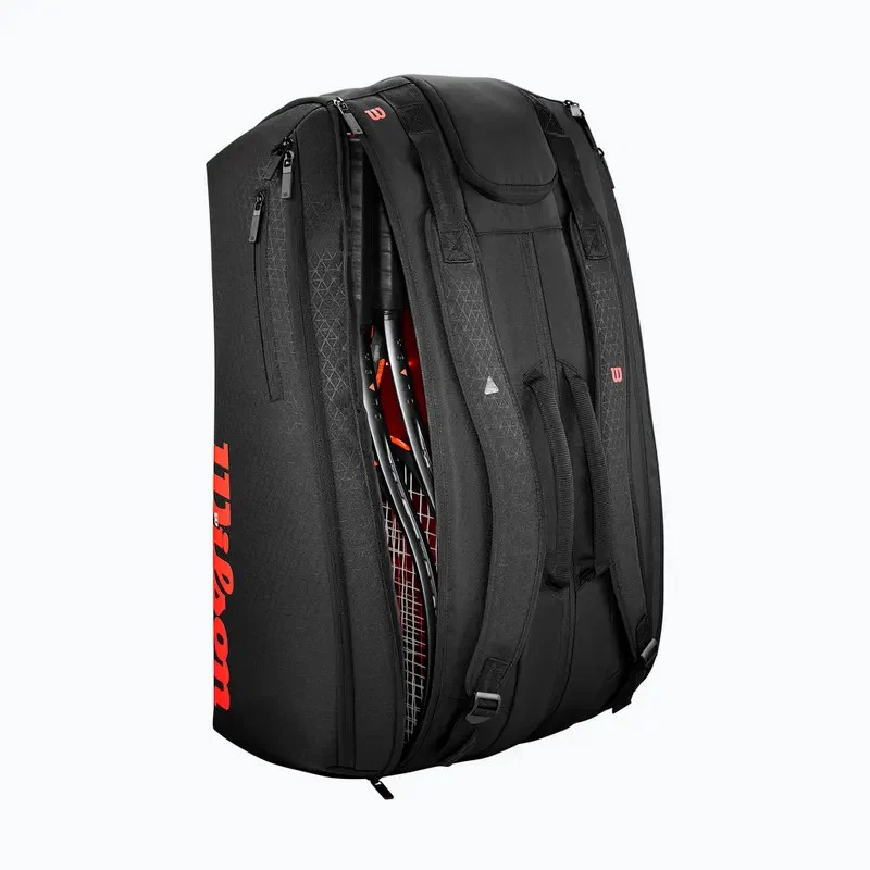 Wilson Clash V3 15Pk Racket Bag Black/Infrared - Image 2